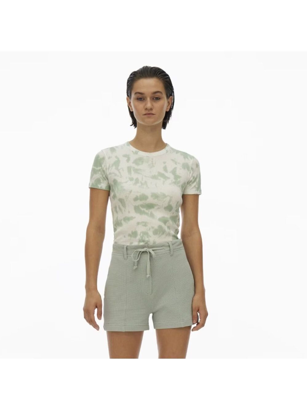 Helmut Lang RIBBED CLOUD-DYED TEE